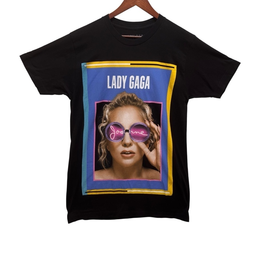 Lady Gaga Joanne World Tour 2017 Shirt Size Medium 2 Sided With Dates